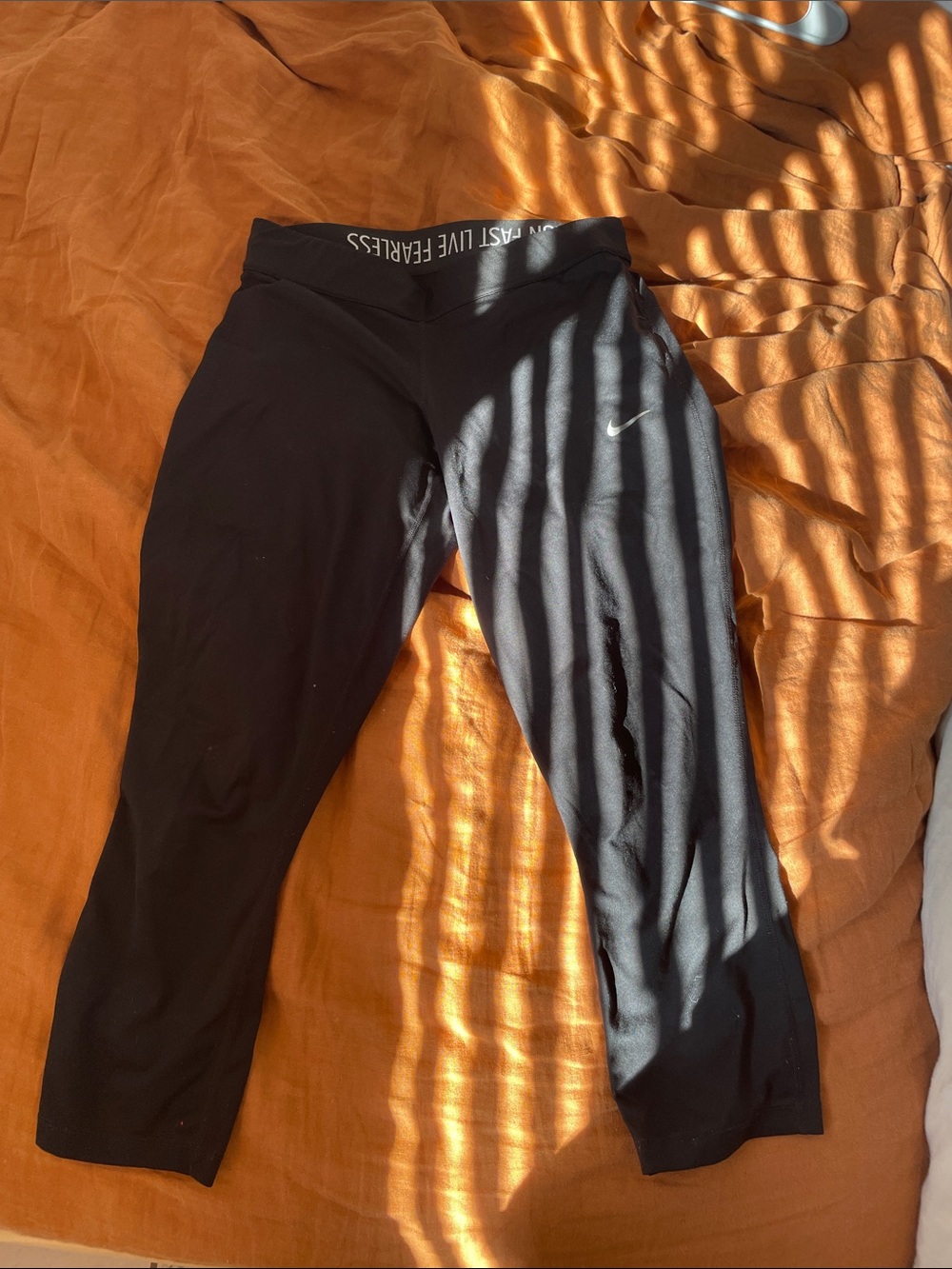 Nike Black Cropped Training Leggings
